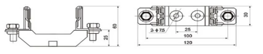 HRC Low Voltage Quartz Sand Knife Type Fuse Base 690VAC Single-Pole Nh Type Ceramic Fuse Base Holder