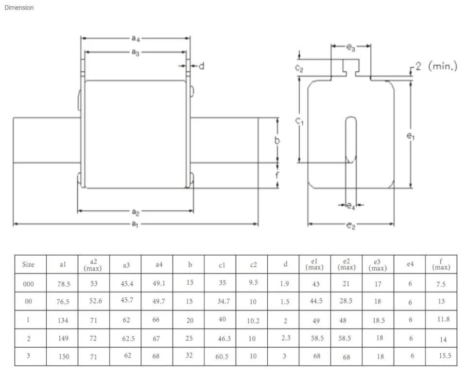 Fuse Holder 630A DC Ceramic Thermal Fuse for PV System