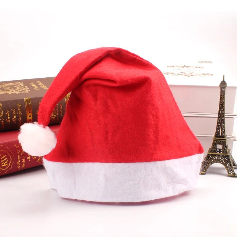 Flannelette Christmas Hat Holiday Santa Claus Cosplay Cap