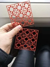 Tapa de anillo de plástico de pistola de juguete de fuegos artificiales