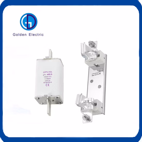 Nh Series XL 1500V DC Base de fusibles fotovoltaicos solares 160A 200A 250A 315A Portafusibles fotovoltaicos de energía solar